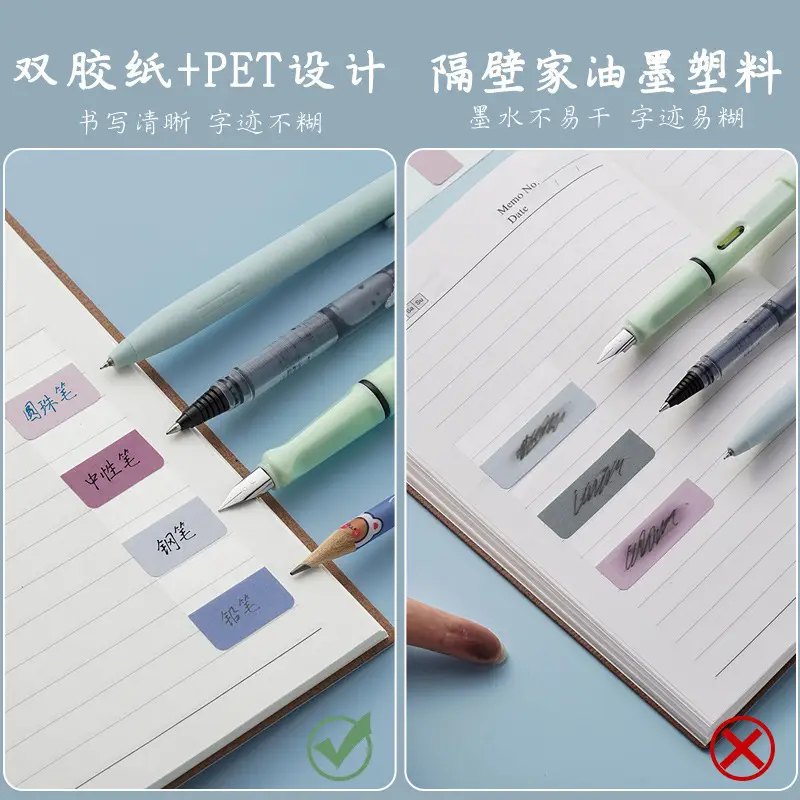 Morandi Index Stickers Small Card Pagination Labels Can Be Written Creative Students with Colorful Sticky Notes Instruction Stickers