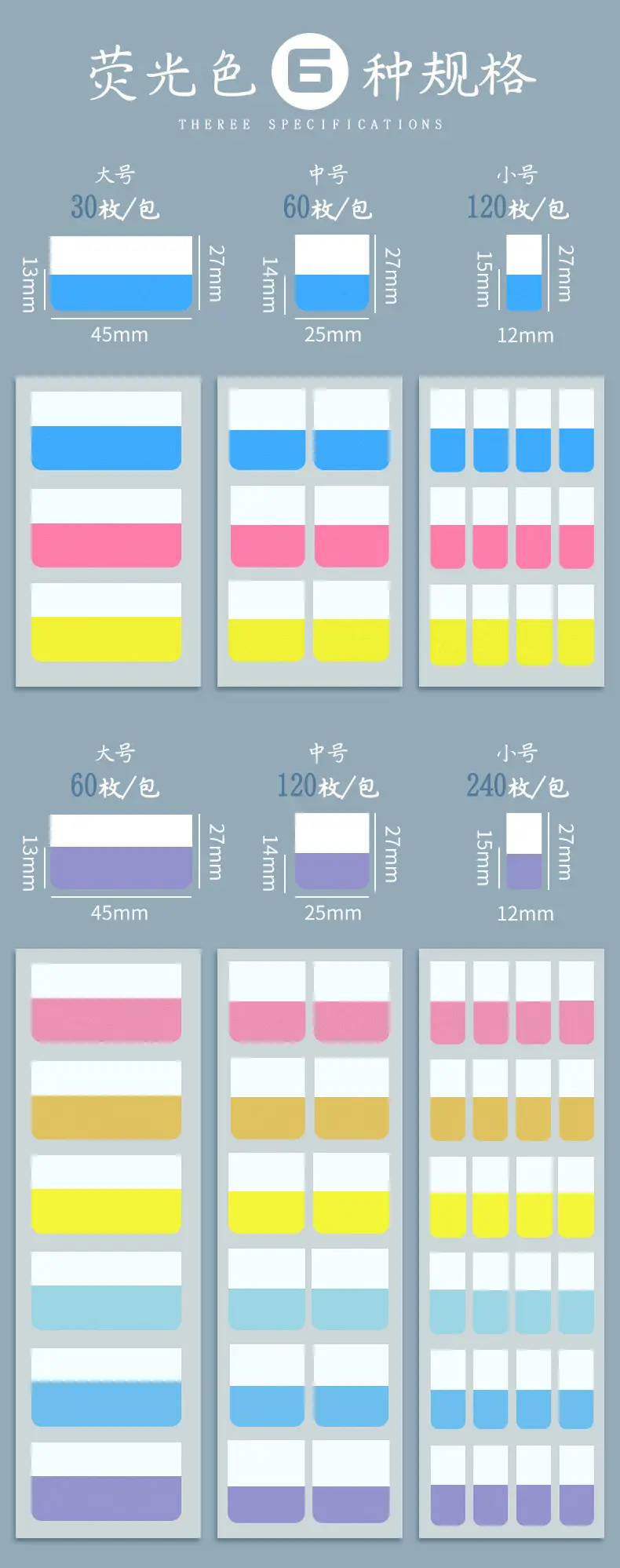 Morandi Index Stickers Small Card Pagination Labels Can Be Written Creative Students with Colorful Sticky Notes Instruction Stickers — feature 6
