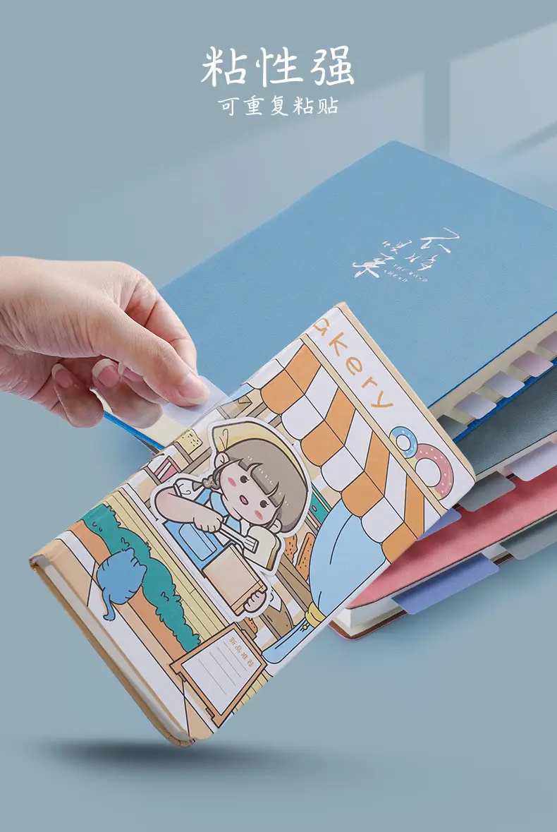 Morandi Index Stickers Small Card Pagination Labels Can Be Written Creative Students with Colorful Sticky Notes Instruction Stickers — feature 8