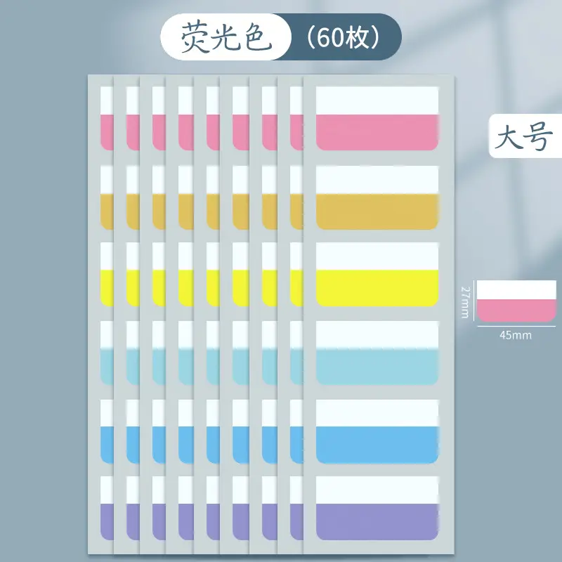 Morandi Index Stickers Small Card Pagination Labels Can Be Written Creative Students with Colorful Sticky Notes Instruction Stickers