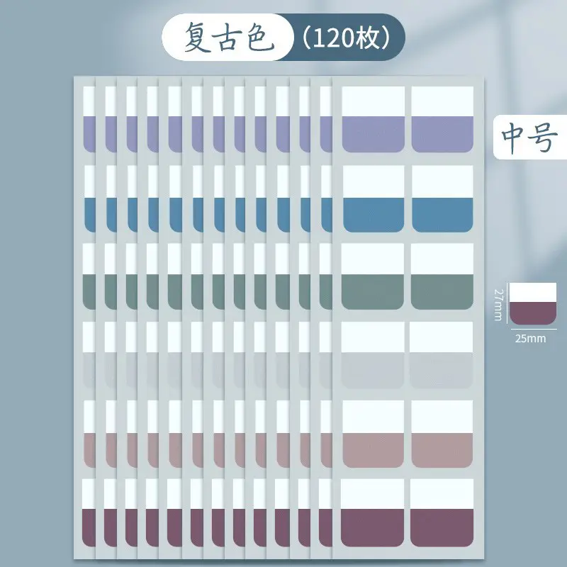 Morandi Index Stickers Small Card Pagination Labels Can Be Written Creative Students with Colorful Sticky Notes Instruction Stickers