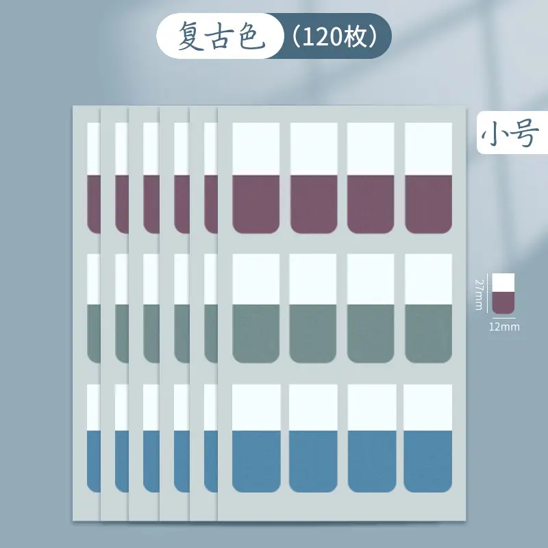 Morandi Index Stickers Small Card Pagination Labels Can Be Written Creative Students with Colorful Sticky Notes Instruction Stickers