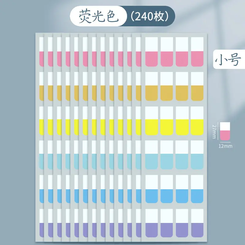 Morandi Index Stickers Small Card Pagination Labels Can Be Written Creative Students with Colorful Sticky Notes Instruction Stickers