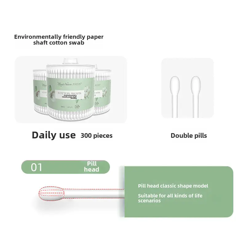 Cotton Swabs for Babies Double Headed Fine Cotton - Image 3