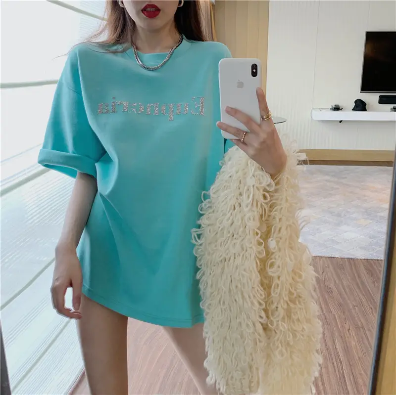 Women Black Queen Print T-Shirt Spring Summer Casual Dropshipping - Image 9