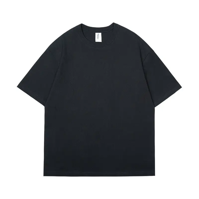 Men 2025 Cotton T-Shirt Grey Solid 100cm - Image 8