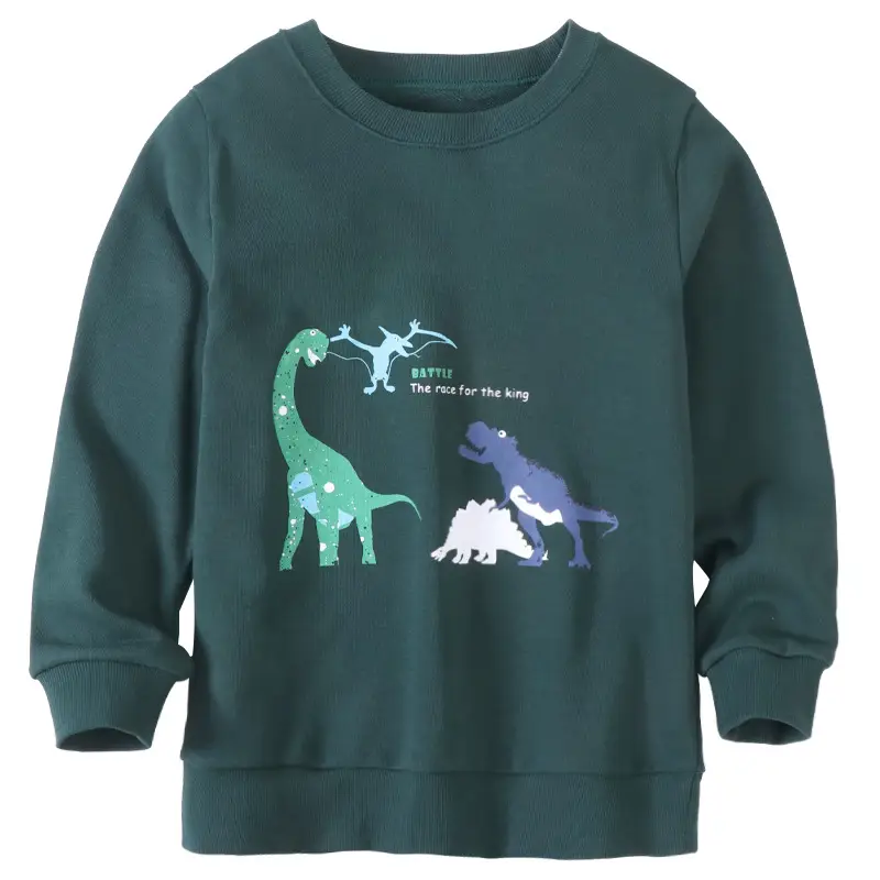 Children's Yellow Terry Long Sleeve T-Shirt - Image 2