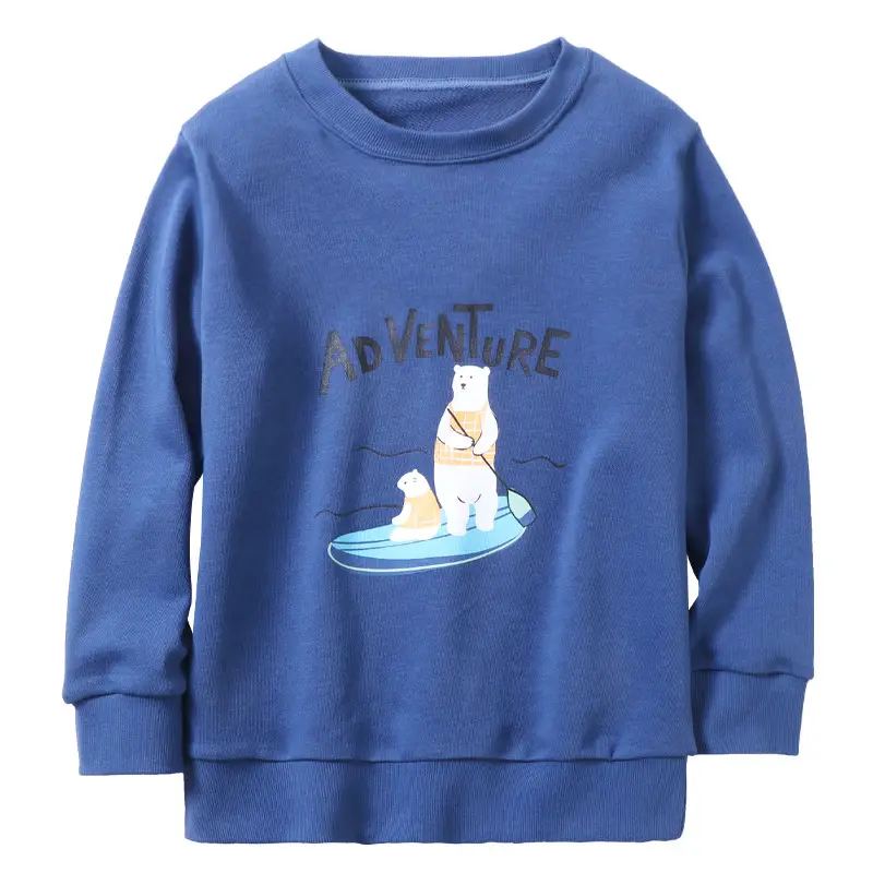 Children's Yellow Terry Long Sleeve T-Shirt - Image 9
