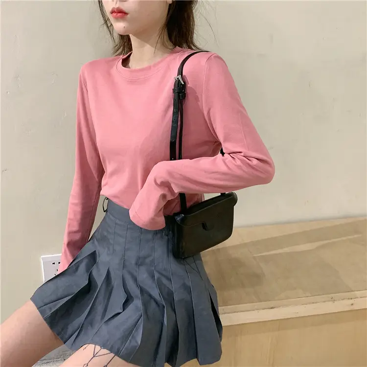 Women Korean Style Long Sleeve T-Shirt 2025 Spring Autumn Match — feature 9
