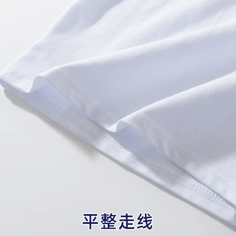 Children's White Polo Shirt Long Sleeve Cotton Bottoming for Boys Girls Primary School - Image 4