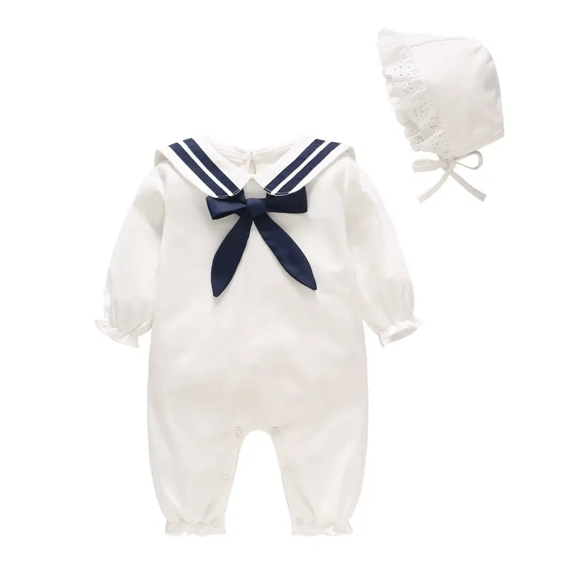 Baby Girl Floral Jumpsuit Pink White Long Sleeve - Image 11