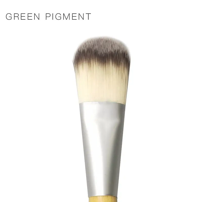 Green Tongue Foundation Brush for Liquid Makeup