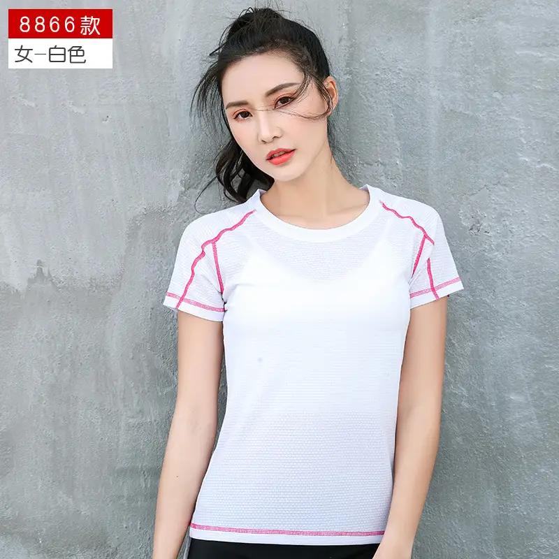Men Blue Quick-Drying T-Shirt Round Neck Loose Fit - Image 7