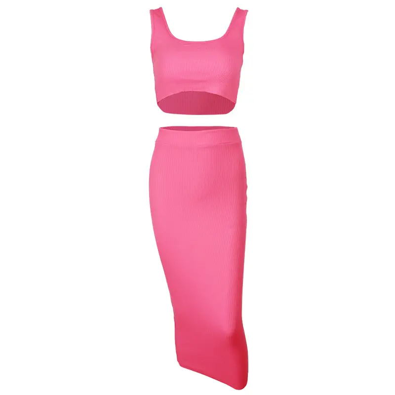 Black Sexy Two-Piece Vest Set for Women