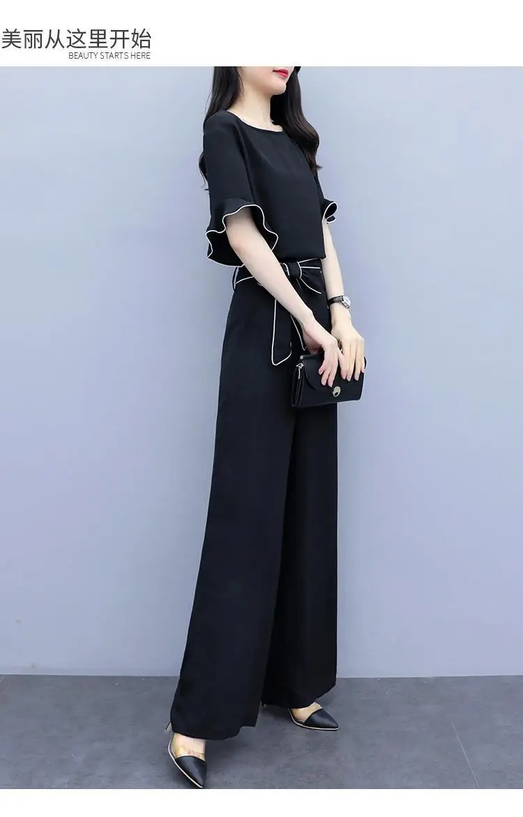Women Black Wide Leg Pants Suit Summer 2026 — feature 12