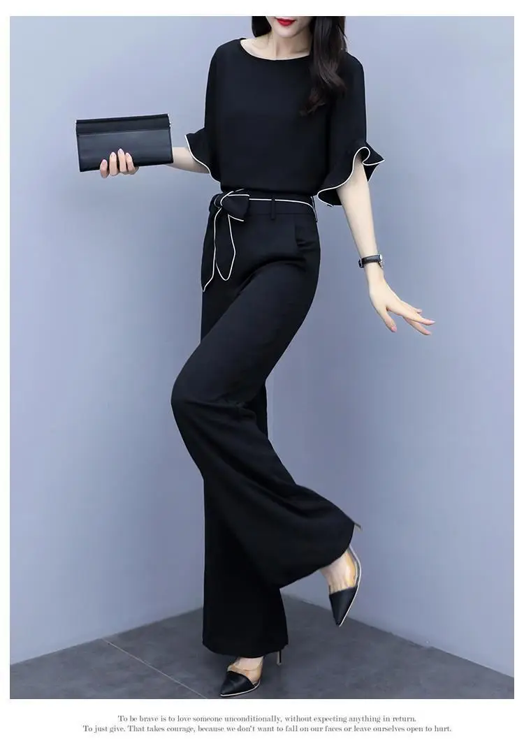 Women Black Wide Leg Pants Suit Summer 2026 — feature 14