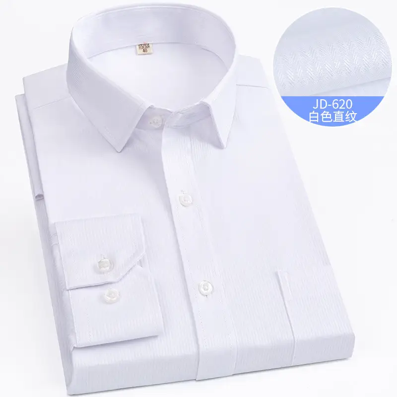 Striped Long Sleeve Business Shirt for Men