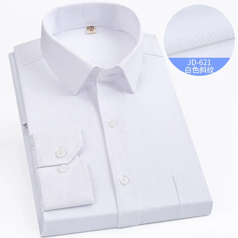Striped Long Sleeve Business Shirt for Men