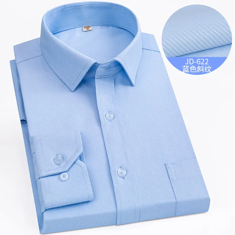Striped Long Sleeve Business Shirt for Men