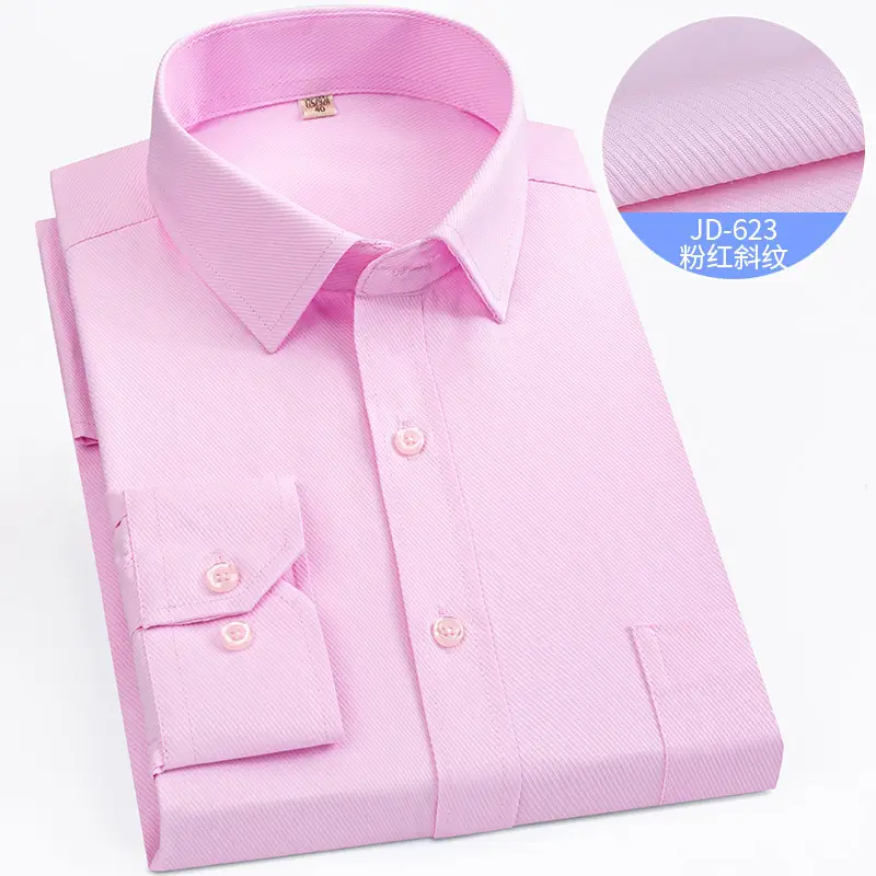 Striped Long Sleeve Business Shirt for Men