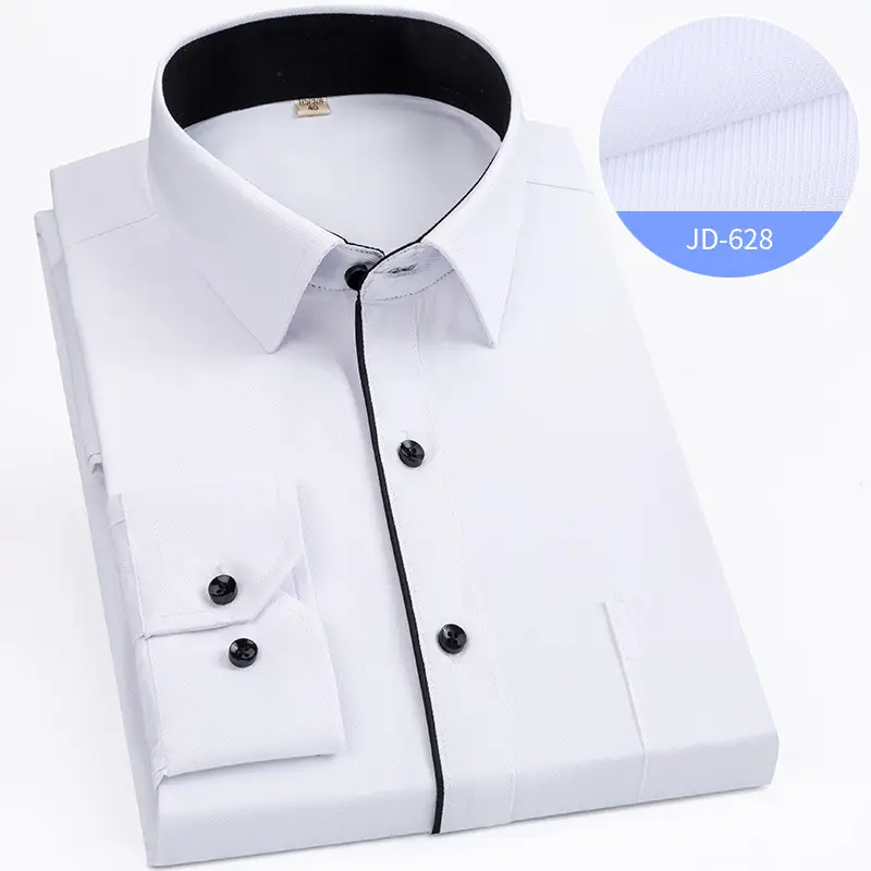 Striped Long Sleeve Business Shirt for Men