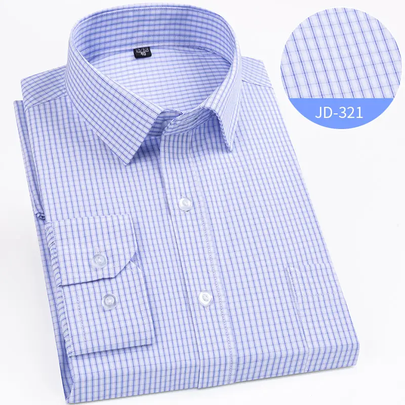 Striped Long Sleeve Business Shirt for Men