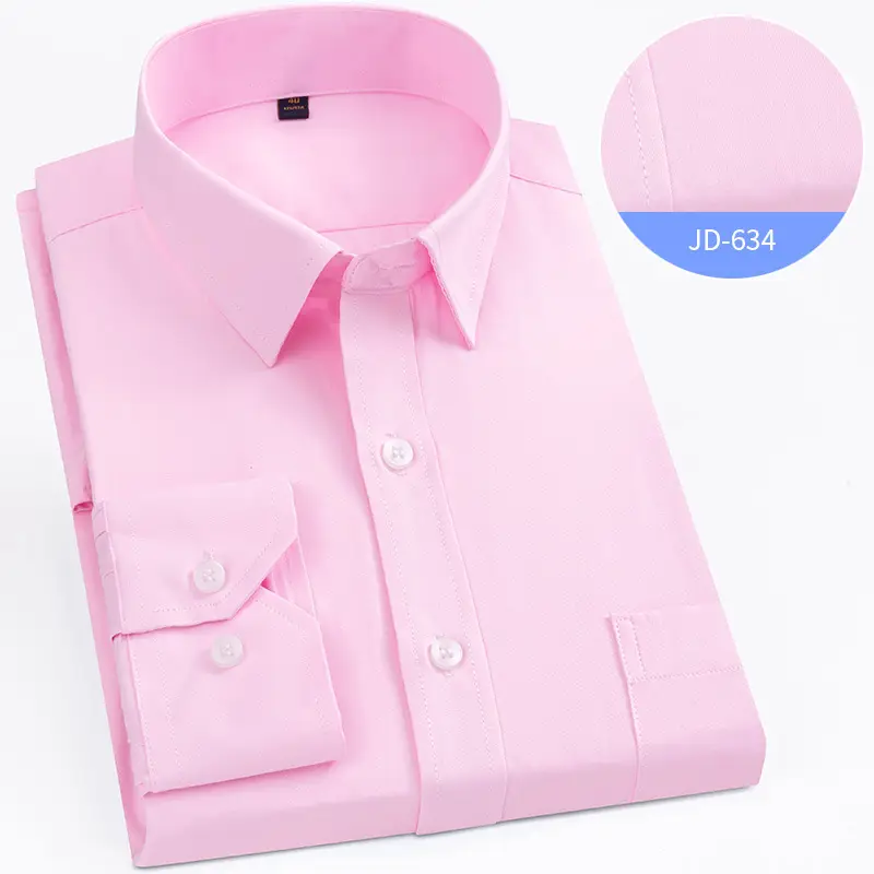 Striped Long Sleeve Business Shirt for Men
