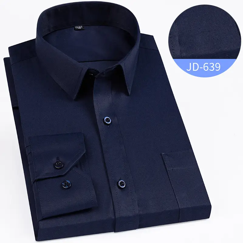 Striped Long Sleeve Business Shirt for Men