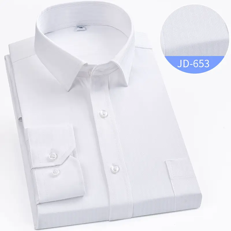 Striped Long Sleeve Business Shirt for Men