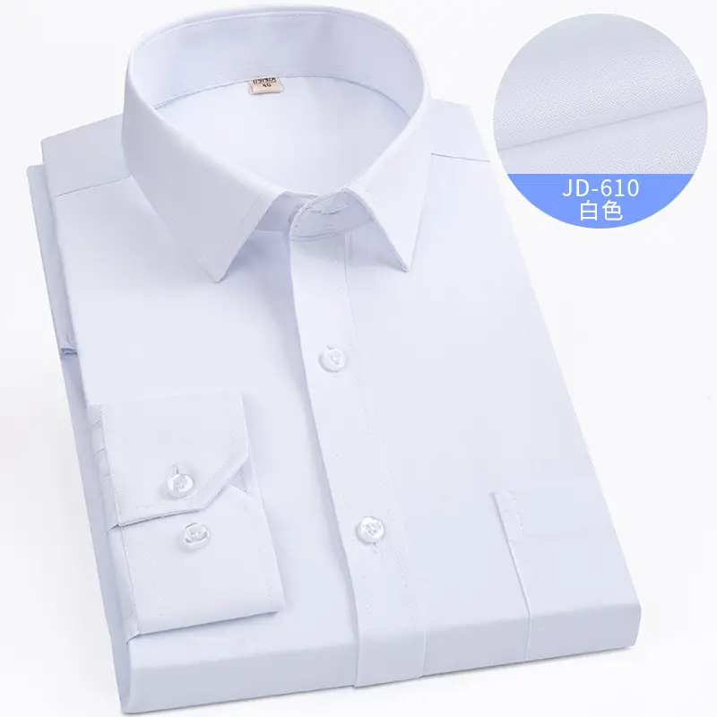 Striped Long Sleeve Business Shirt for Men