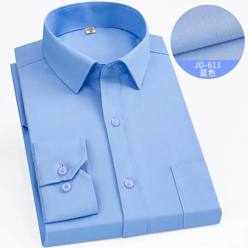 Striped Long Sleeve Business Shirt for Men