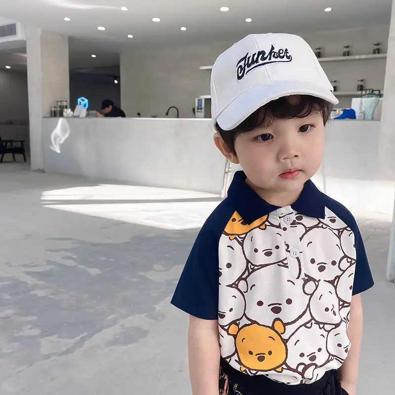 Baby T-shirt Short Sleeve Cartoon Print Boys Summer Wear - Image 5