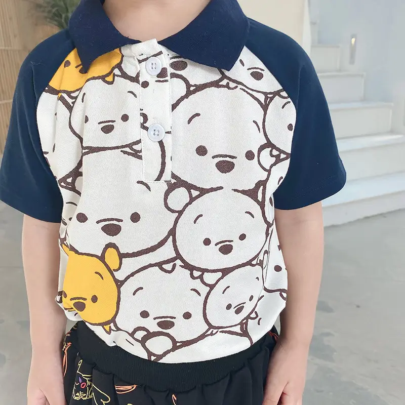 Baby T-shirt Short Sleeve Cartoon Print Boys Summer Wear - Image 6