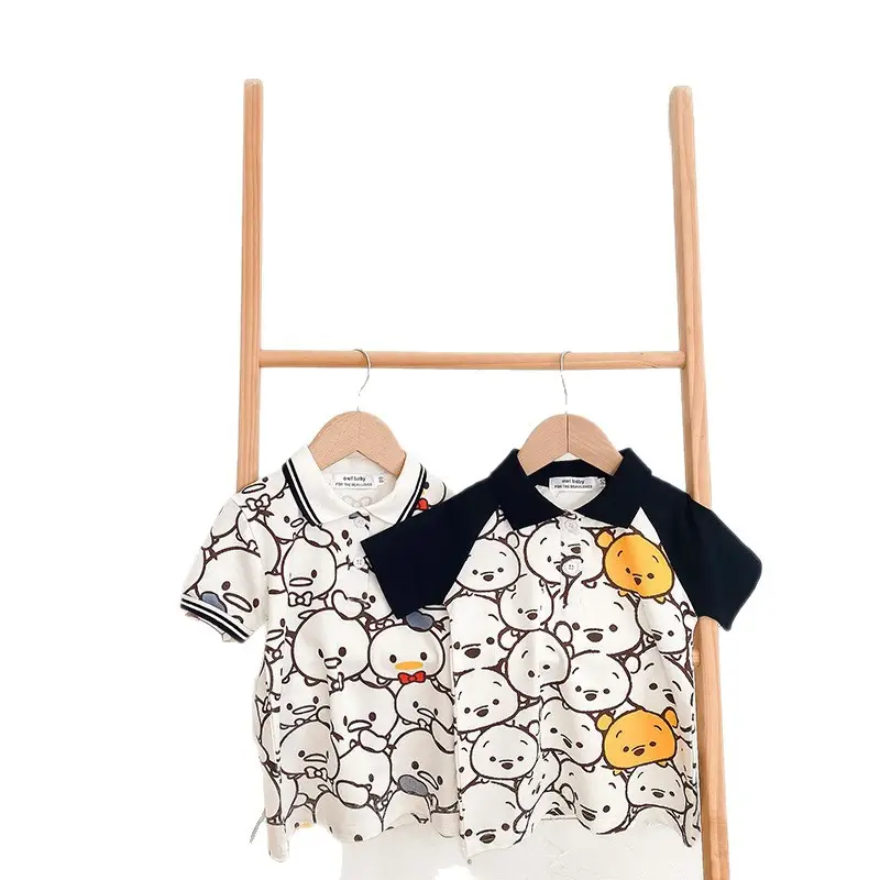 Baby T-shirt Short Sleeve Cartoon Print Boys Summer Wear - Image 7