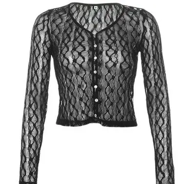 2021 Lace Long Sleeve Cardigan Women - Image 6
