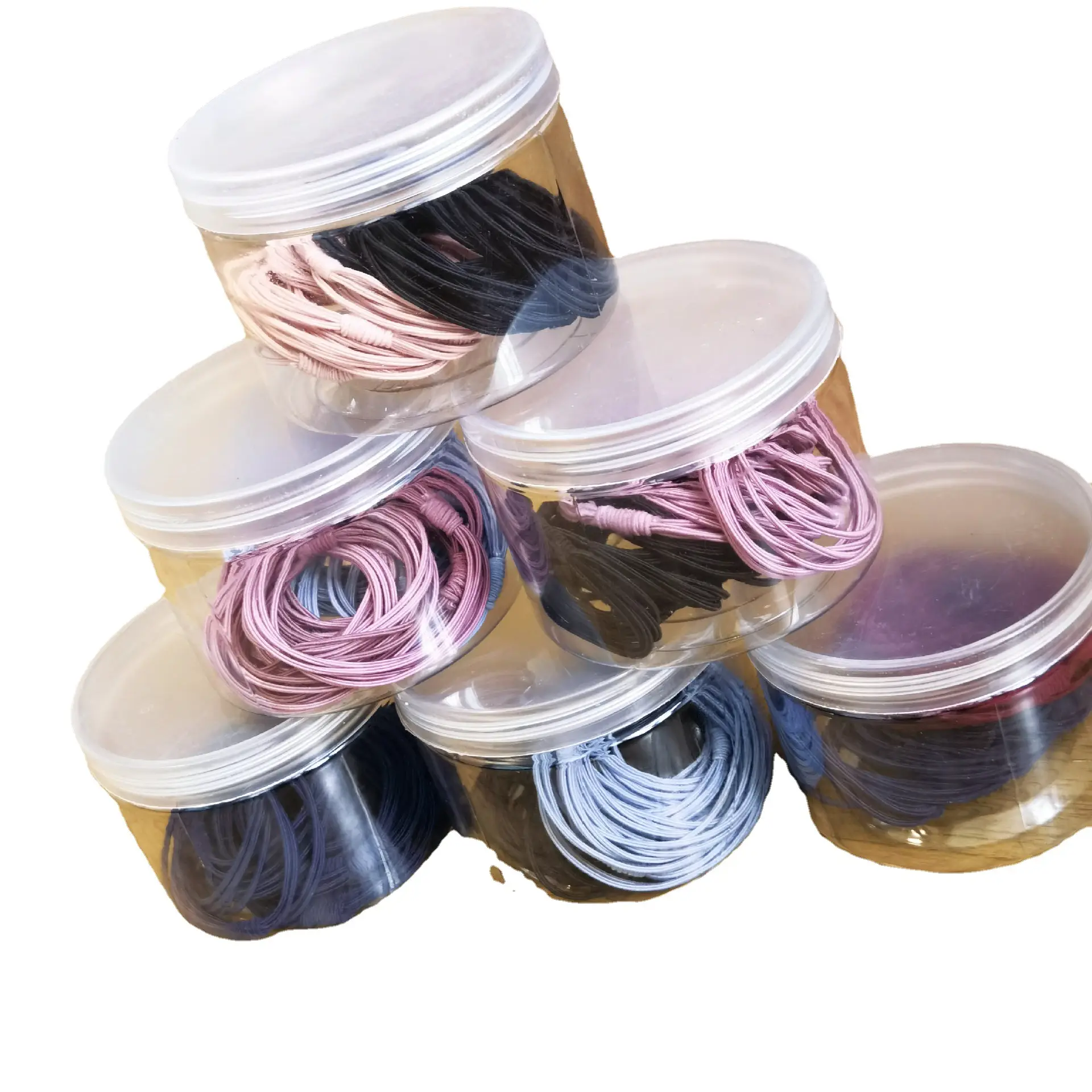 20 Pcs Canned Rubber Bands for Girls Hair Ties