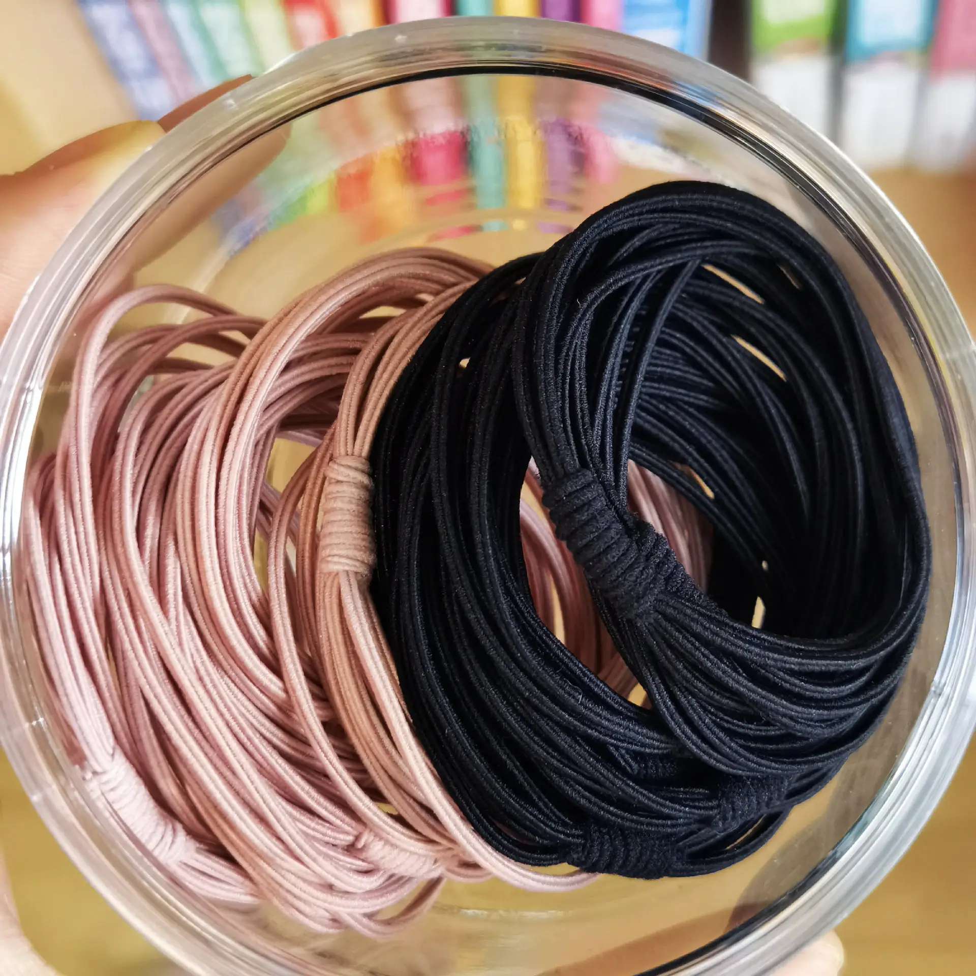 20 Pcs Canned Rubber Bands for Girls Hair Ties