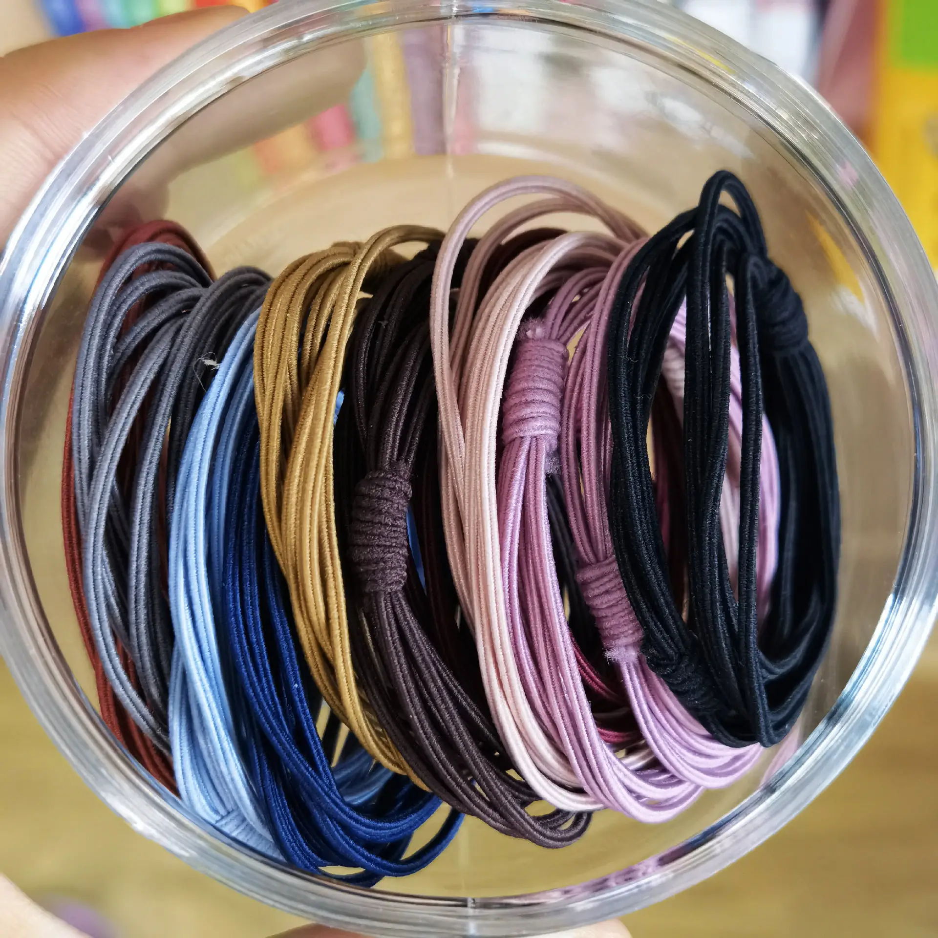 20 Pcs Canned Rubber Bands for Girls Hair Ties
