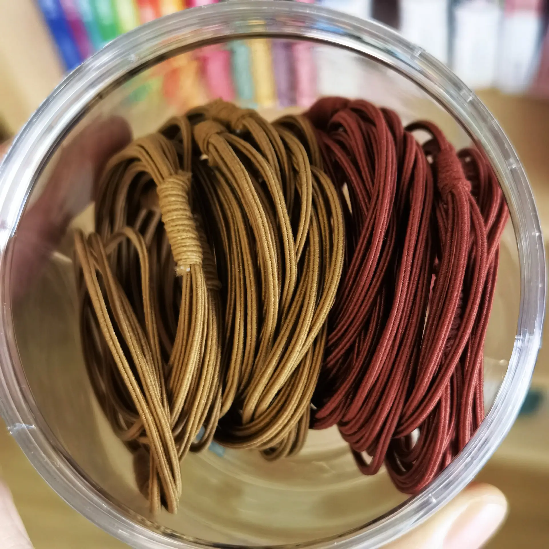 20 Pcs Canned Rubber Bands for Girls Hair Ties