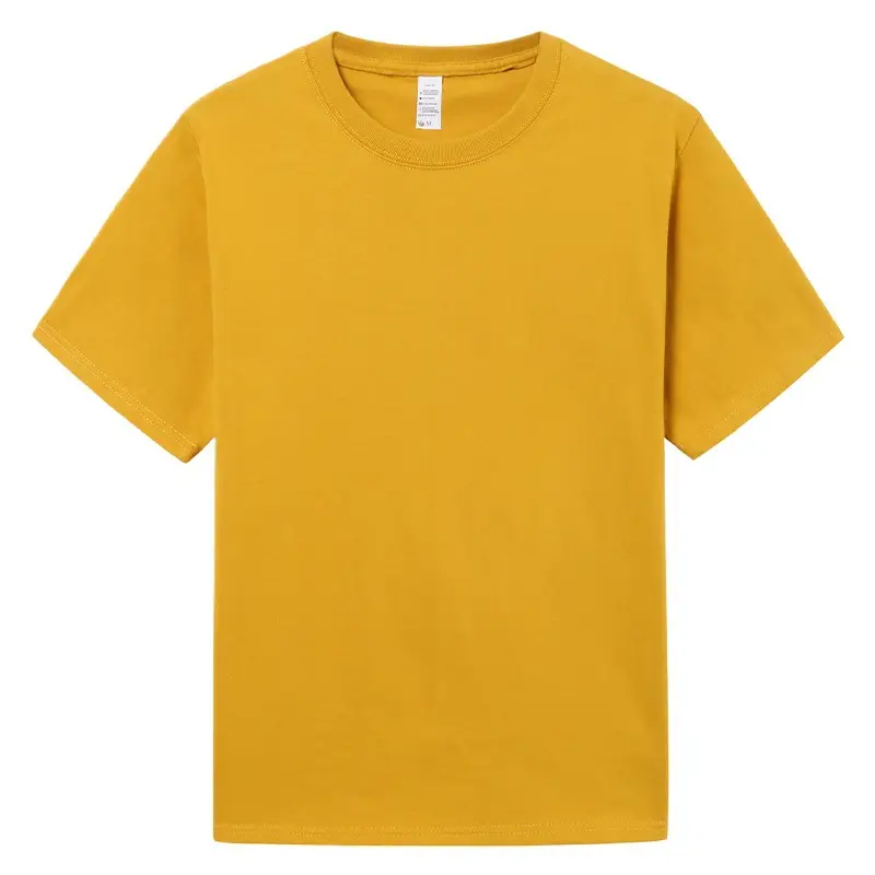 Orange 240g Cotton Crew Neck T-Shirt Unisex - Image 14