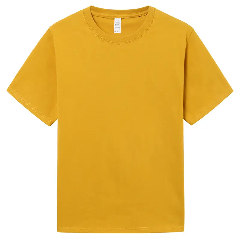 Orange 240g Cotton Crew Neck T-Shirt Unisex - Image 2