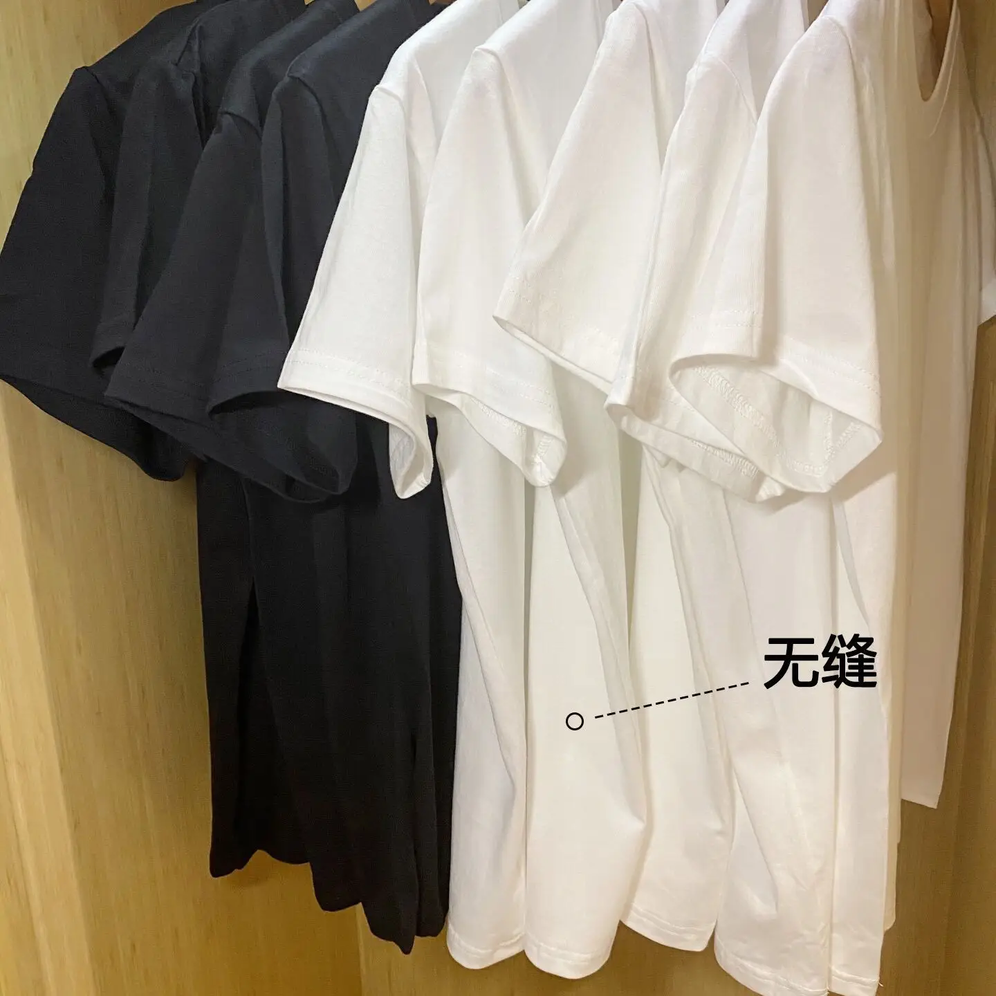 210g American Heavy Combed Cotton Round Neck Bottoming T-Shirt - Image 7