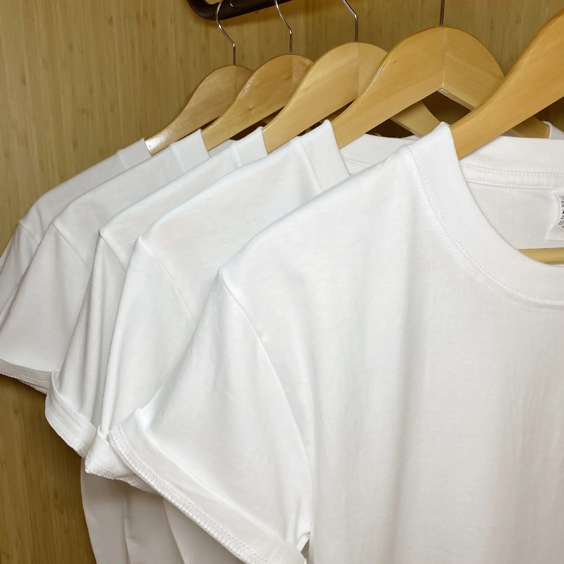 210g American Heavy Combed Cotton Round Neck Bottoming T-Shirt — feature 10