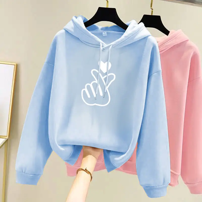 Green Hooded Sweatshirt for Girls Velvet Loose 2025 — feature 8