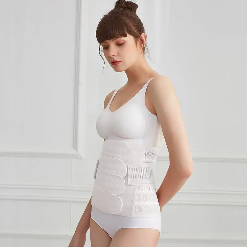 Pink 4-Piece Post-Partum Belly Belt for Pregnant Women