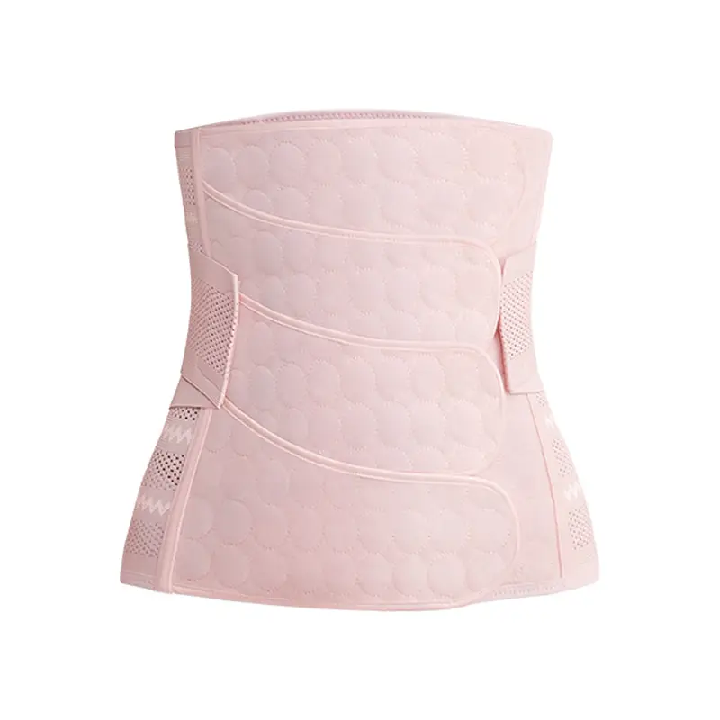 Pink 4-Piece Post-Partum Belly Belt for Pregnant Women