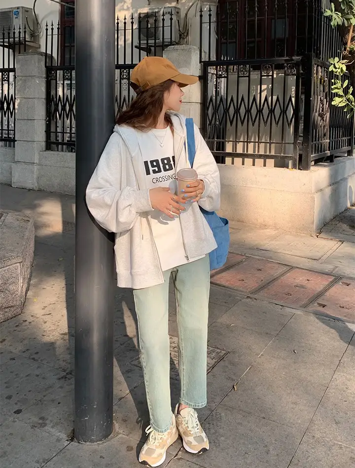 Women 2988 Print Round Neck T-Shirt White Summer Loose Fit — feature 29