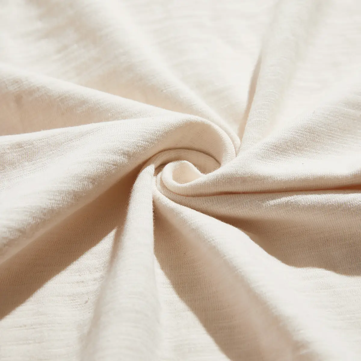 Ami Khaji Embryo Cloth Short Sleeve T-Shirt Cream Heavy Cotton Crewneck - Image 5