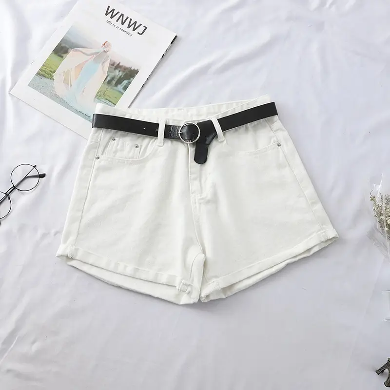 High Waist Denim Shorts Women 2022 Spring - Image 13