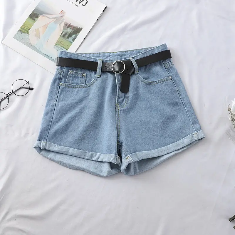 High Waist Denim Shorts Women 2022 Spring - Image 7